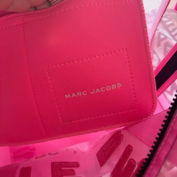 Marc Jacobs Pink Mesh Tote Bag - Picture 3 of 7